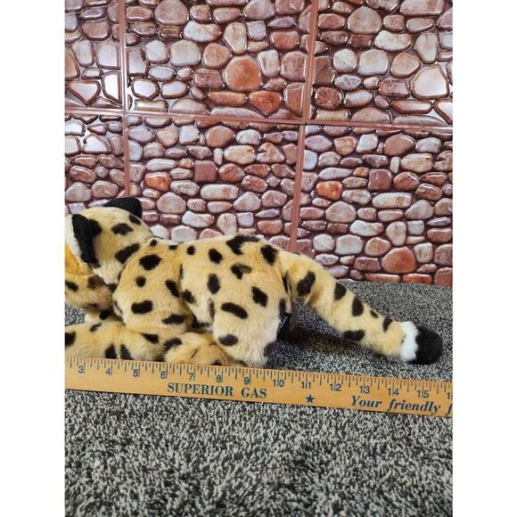FAO Schwarz Plush Cheetah Cub 13" Stuffed Animal Soft Leopard #A91 - Picture 4 of 7